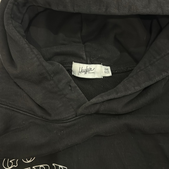 Mayfair Black Hoodie Sweatshirt “Go Where You Feel Most Alive” - One Size - Picture 3 of 4